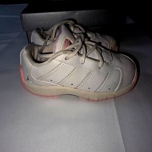 Jordan Jeter Official Signature Series Toddler White Pink Sneakers 20th Ann